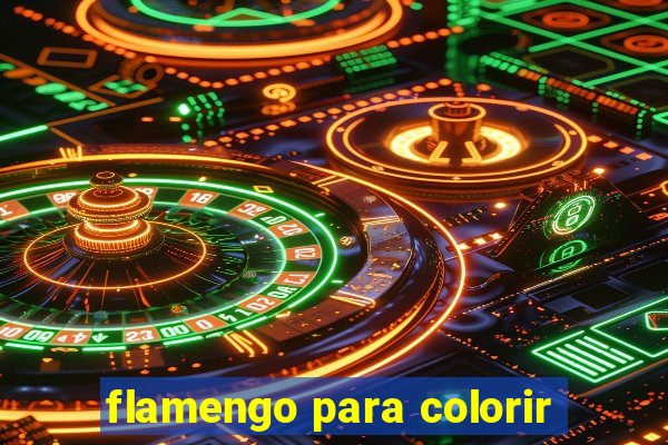 flamengo para colorir